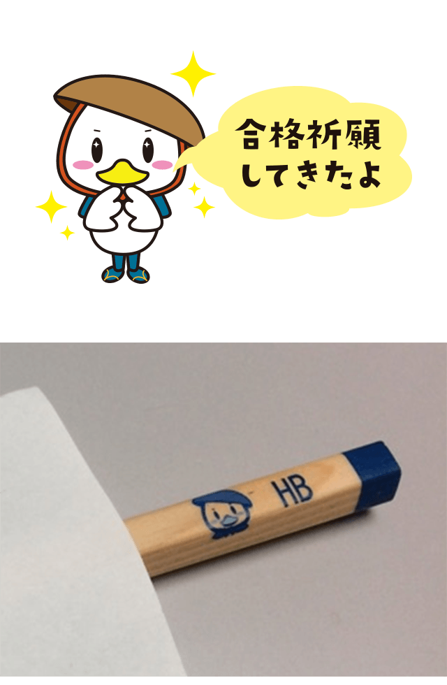 合格祈願してきたよ